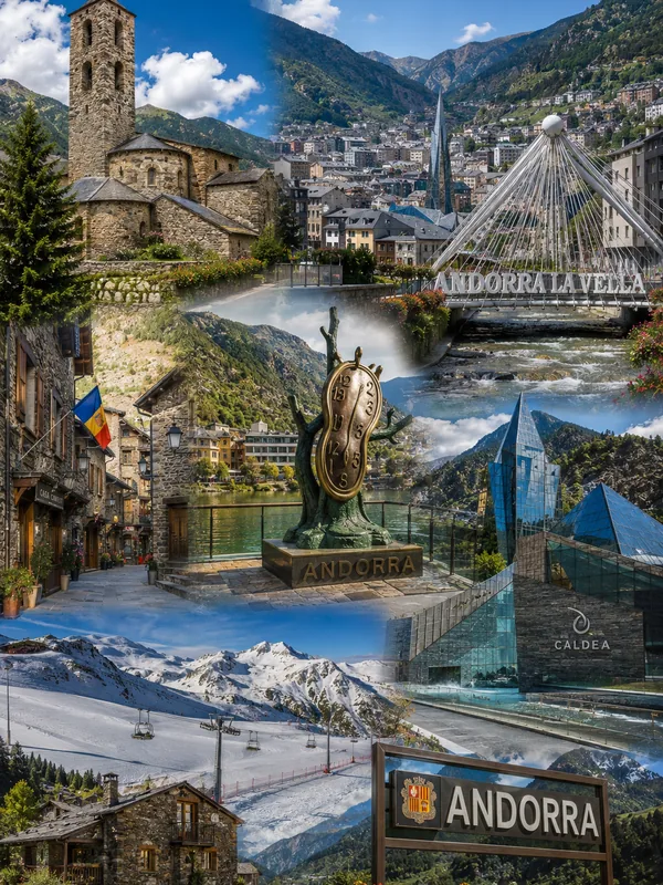 Rue commerçante d’Andorre-la-Vieille