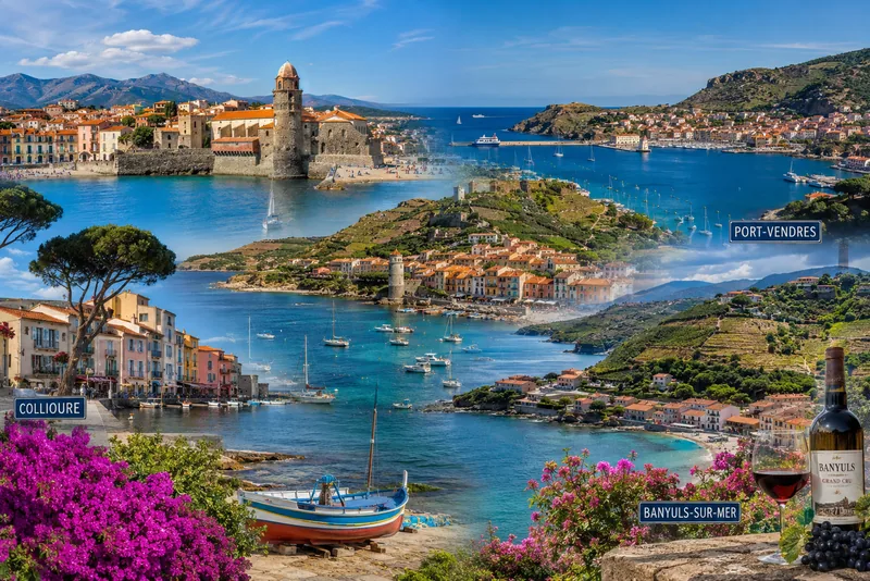 Le port coloré de Collioure sur la Côte Vermeille