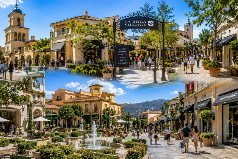 Allées du village de marques La Roca Village