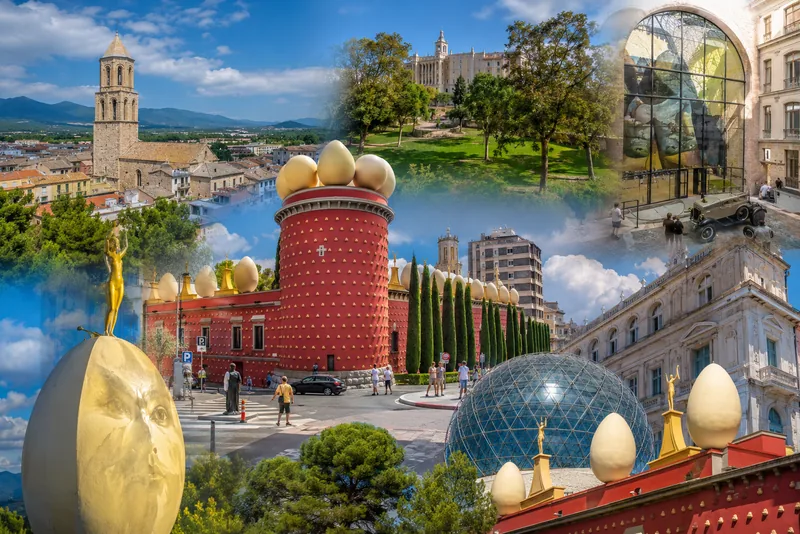 Théâtre-Musée Dalí à Figueres, façade aux œufs géants